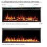 LegendFlame Austin 50-Inch Recessed and Wall-Mounted Electric Fireplace