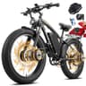 8000W Dual Motor Fast Electric Bike, 52V 36Ah Removable Battery, 48 MPH