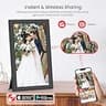 Frameo 15.6-Inch Large Electronic Wi-Fi Digital Photo Frame 64GB Memory
