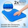 SelectSoma Double-Thick Therapeutic Honeycomb Gel Seat Cushion for Better Airflow