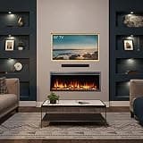 LegendFlame Austin 50-Inch Recessed and Wall-Mounted Electric Fireplace