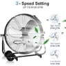 BILT HARD 24-Inch High Velocity Heavy-Duty Industrial Drum Fan, 8100 CFM