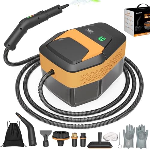 Portable 2500W Pressurized Handheld Steam Cleaner with 1.8L Large Tank