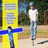 Flybar Jolt Foam-Padded Metal Spring Pogo Stick with an Ultra-Wide Tip