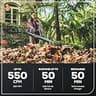 Greenworks 60V 550 CFM Cordless Brushless Backpack Leaf Blower with 5.0Ah Battery