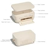 HPRT Wireless 4x6 Photo Printer Bundle with 108 Sheets and Thermal Dye-Sub
