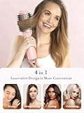 LANDOT One-Step Hair Blow Dryer Oval Brush with Titanium Barrel - 1000W