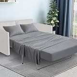 SPRINGSPIRIT 4-Piece Microfiber Sleeper Sofa Queen Sheet Set for 8-Inch Beds