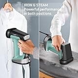 Rowenta Pure Force 1875W 2-in-1 Handheld Garment Steamer and Flat Iron