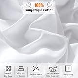 Lirex 300-Thread Count Soft Breathable Cotton Full Fitted Sheet for 8-Inch Bed