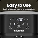 Chefman 6-Quart Compact Digital Air Fryer with Hi-Fry Technology and Presets