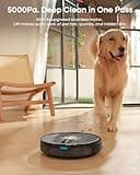 Uninell Robot Vacuum and Mop Combo with 5000Pa Suction & Self-Emptying Dustbin