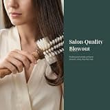 TRENFI Natural Boar Bristle Wood Round Hair Brush for Fine Hair - 2.75 Inch