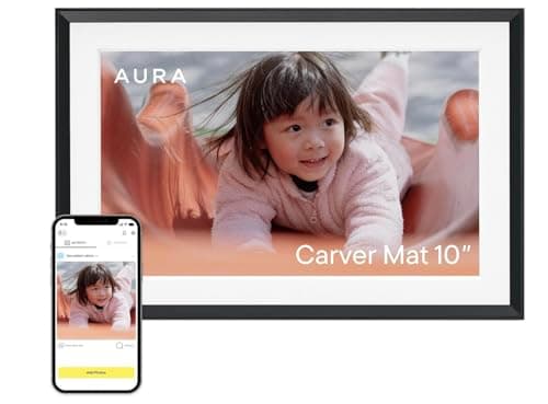 Aura Carver 10-Inch WiFi Digital Picture Frame with Auto On/Off Feature