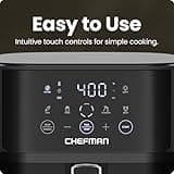 Chefman 6-Quart Compact Air Fryer with Easy-View Window and Touch Control
