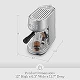 Breville Bambino Compact Espresso Machine with 15-Bar Pump and Manual Steam Wand