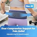 MALT GOODS Widened 5.9-Inch SI Joint Pelvic Belt with 3D Massage Pads