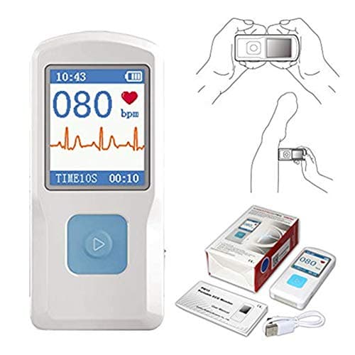 CONTEC PM10 Portable Bluetooth EKG Monitor with 1.77-Inch Color Screen