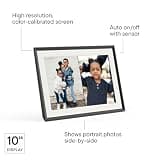 Aura Carver 10-Inch WiFi Digital Picture Frame with Auto On/Off Feature