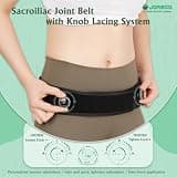 JOMECA Sacroiliac SI Joint Hip Belt with Micro-Adjustable Dial Knob System