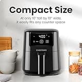 Chefman 2-Quart Mini Air Fryer with Digital Touchscreen and Space-Saving Design