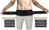 Vriksasana Posture Sacroiliac Hip Belt with Dual Anti-Slip Silicone Strips