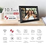 Frameo 10.1-Inch Smart WiFi Digital Photo Frame with 32GB Built-in Memory