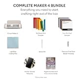 Cricut Maker 4 Starter Kit for Beginners with Vinyl, Tools & Materials