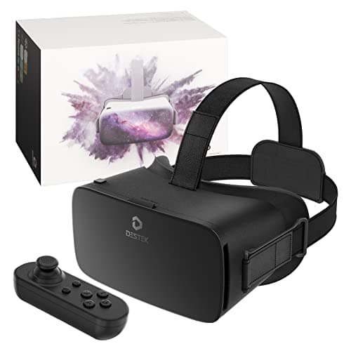 DESTEK V5 Mobile Virtual Reality Headset for Kids with Anti-Blue Light Lenses