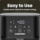 Chefman 4-Quart Compact Digital Air Fryer with Shake Notifications and Hi-Fry