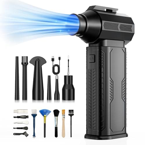 ZOAIVR 130,000 RPM Cordless Compressed Air Duster with 8000mAh Battery