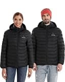 Venustas Unisex Dual-Control Water-Resistant Heated Jacket with Battery
