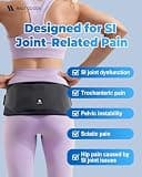 MALT GOODS Widened 5.9-Inch SI Joint Pelvic Belt with 3D Massage Pads