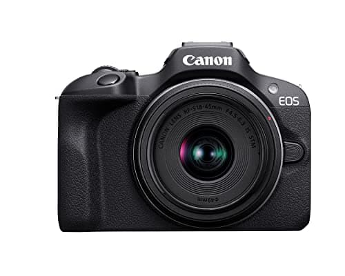 Canon EOS R100 Entry-Level Mirrorless Camera Kit with RF-S 18-45mm STM Lens