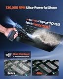 ZOAIVR 130,000 RPM Cordless Compressed Air Duster with 8000mAh Battery