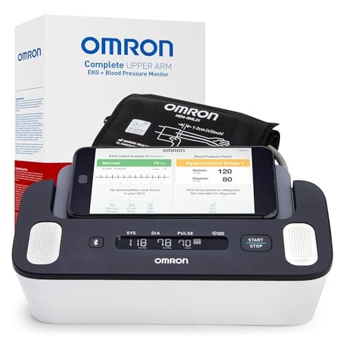 OMRON Complete Wireless 2-in-1 Blood Pressure and Single-Lead EKG Monitor