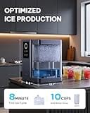Silonn Smart Countertop Pebble Ice Maker with Voice Control & 3L Large Water Tank