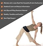 Vriksasana Posture Sacroiliac Hip Belt with Dual Anti-Slip Silicone Strips