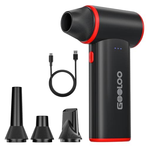 GOOLOO F3 150,000 RPM Portable Cordless Compressed Air Duster with Fast Charging