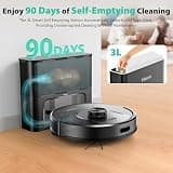 Tikom L8000 Plus Robot Vacuum and Mop Combo with 90-Day Self-Emptying Base