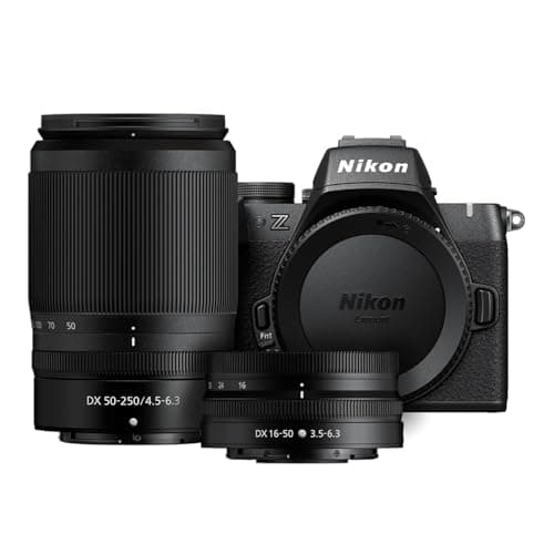 Nikon Z50 II Compact Mirrorless Digital Camera Dual Lens Kit with Enhanced AF