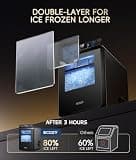 Ecozy Smart Countertop Pebble Ice Machine with App Control & 44 lbs Daily Output