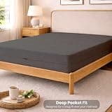 1000 Series Zippered Twin Fitted Sheet for 8-Inch Mattress with Deep Pocket