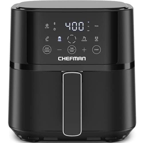 Chefman 4-Quart Compact Digital Air Fryer with Shake Notifications and Hi-Fry