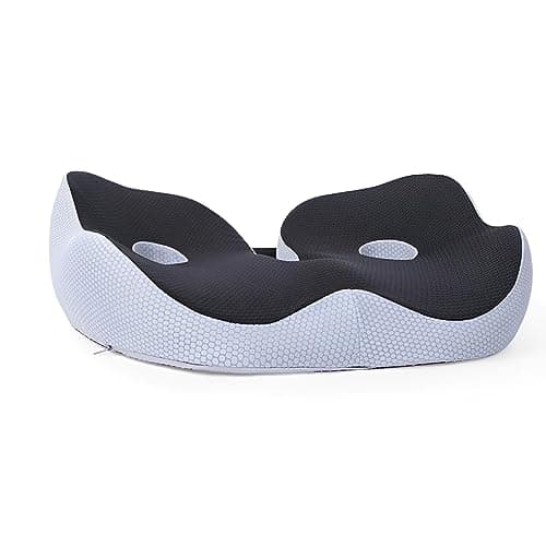 Janemiri High-Density Memory Foam Seat Cushion with Targeted Piriformis Relief
