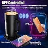 LEGARDLILIU Smart Self-Heating Coffee Mug with Wireless Charging Coaster (18oz)