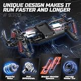 DEERC 9300E 1:16 Scale 40 KM/H 4WD High Speed Off-Road Monster Truck