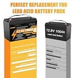 12V 100Ah LiFePO4 Group 31 Deep Cycle Marine Battery with Smart 100A BMS