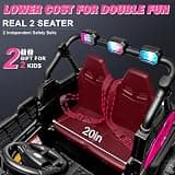 Outfunny 2-Seater 24V 4WD Kids Ride-On Car, 800W Motor, 150 lbs Capacity