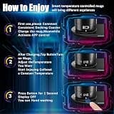 LEGARDLILIU Smart Self-Heating Coffee Mug with Wireless Charging Coaster (18oz)